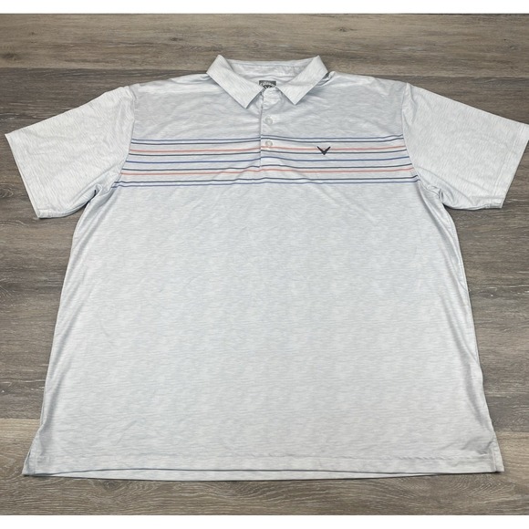 (3) Callaway Opti-Dri Polo Shirt Mens 2XL Golf Stretch S/S Pullover - Picture 9 of 16